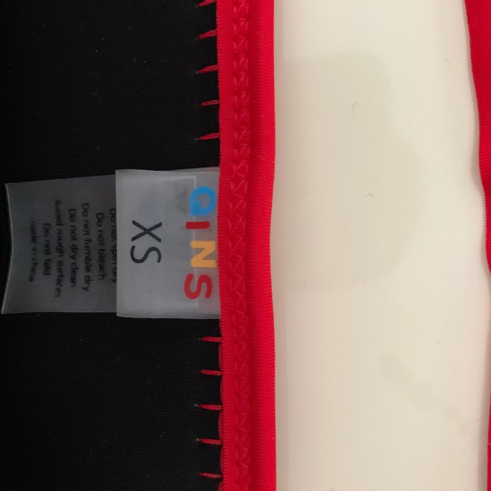 Red Neoprene Triangle Bikini - Picture 2 of 2